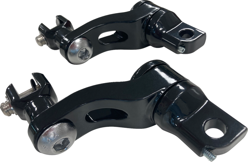 DRAG SPECIALTIES Adjustable Passenger Peg Mount - Gloss Black