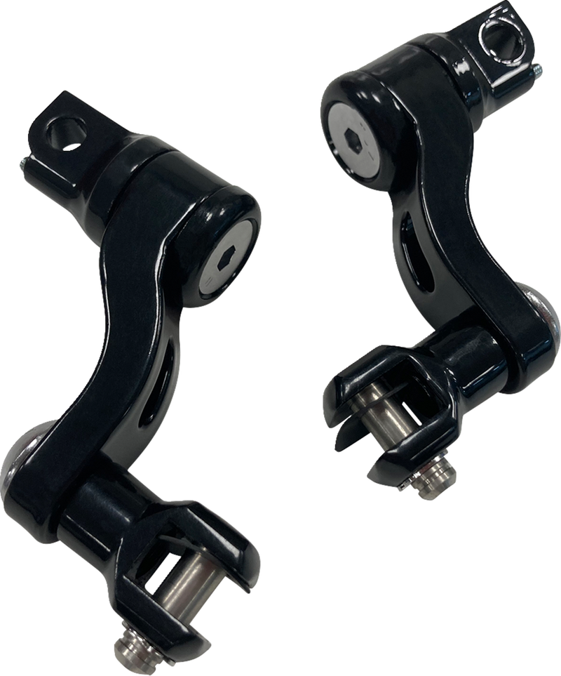 DRAG SPECIALTIES Adjustable Passenger Peg Mount - Gloss Black