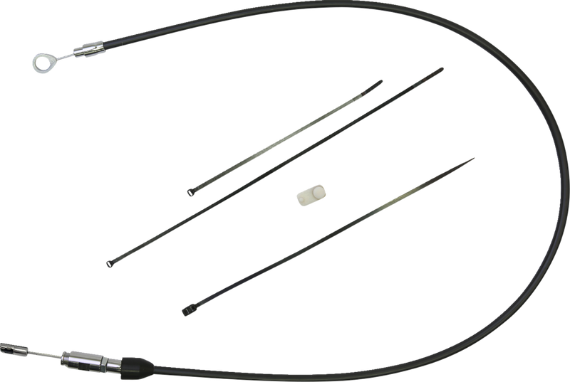 DRAG SPECIALTIES Quick Connect Clutch Cable - Upper - 33" - Black/Chrome