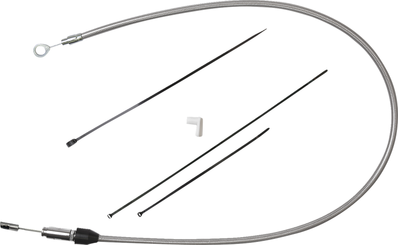 DRAG SPECIALTIES Quick Connect Clutch Cable - Upper - 33" - Stainless Steel