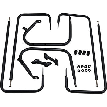 DRAG SPECIALTIES Saddlebag Rail - Black - FL '97-'08