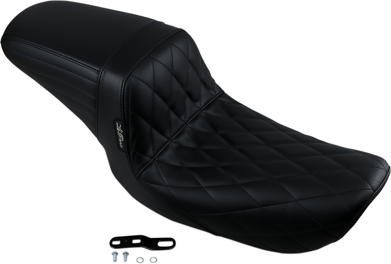 LE PERA Kickflip Seat - Diamond - Black - Dyna '99-'03