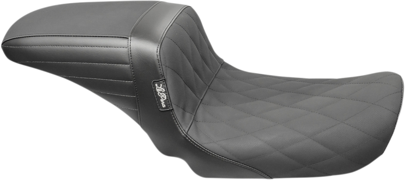 LE PERA Kickflip Daddy Long Legs Seat - Diamond w/ Gripp Tape - Black - Dyna '06-'17