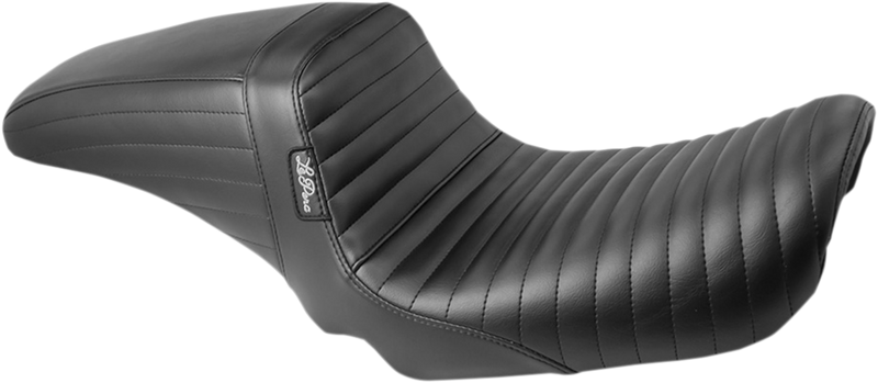 LE PERA Kickflip Daddy Long Legs Seat - Pleated - Black - Dyna '06-'17