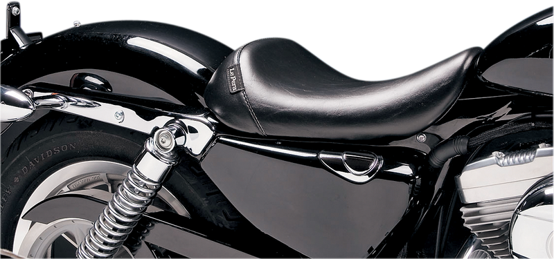 LE PERA Bare Bones Solo Seat - Smooth - Black - Sportster '04-'22