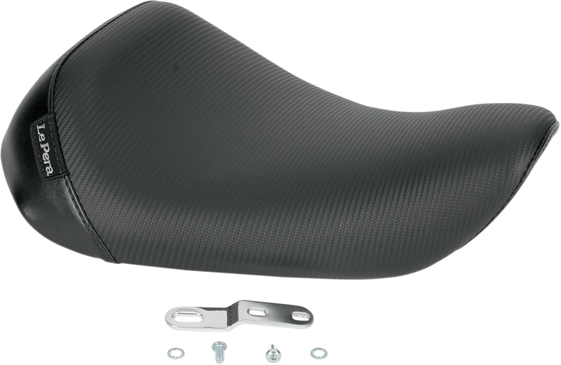 LE PERA Bare Bones Solo Seat - Carbon Fiber - Black - Sportster '04-'22