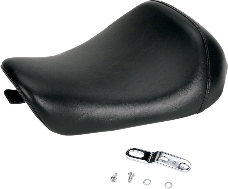 LE PERA Bare Bones Solo Seat - Smooth - Black - Sportster '04-'22