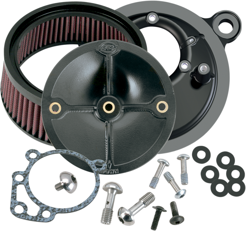 S&S CYCLE Super Stock Stealth Air Cleaner Kit - Black