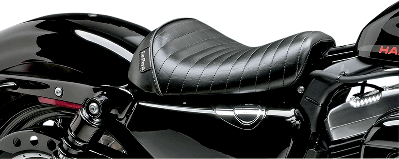 LE PERA Bare Bones Solo Seat - Pleated - Black - Sportster '04-'22