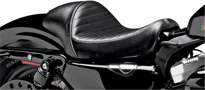 LE PERA Stubs Cafe Seat - Pleated - Black - Sportster '04-'22