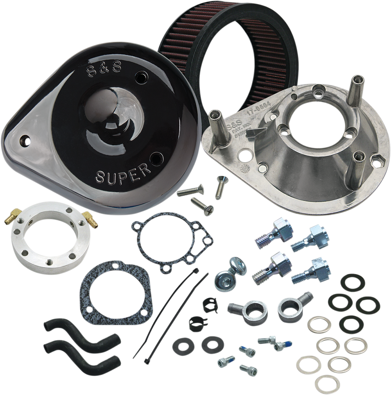 S&S CYCLE Teardrop Air Cleaner Kit - Gloss Black