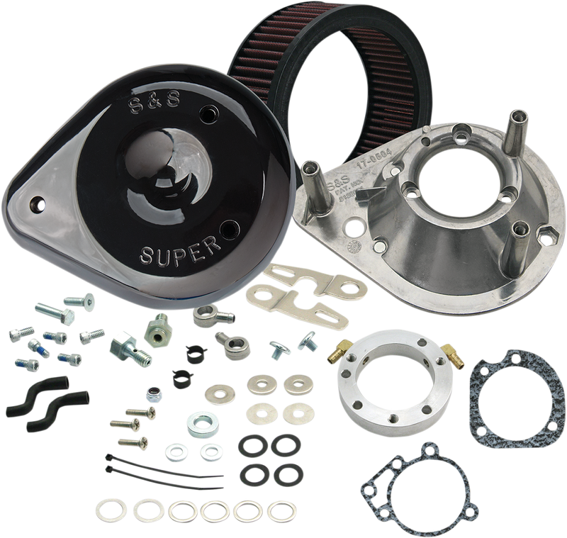 S&S CYCLE Teardrop Air Cleaner Kit - Gloss Black