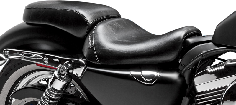 LE PERA Bare Bones Pillion Pad - Smooth - Black - Sportster '10-'22