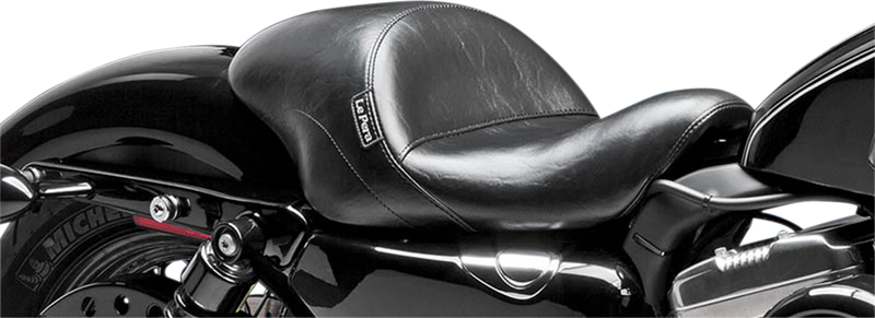 LE PERA Aviator Up Front Solo Seat - Smooth - Black - Sportster '04-'22