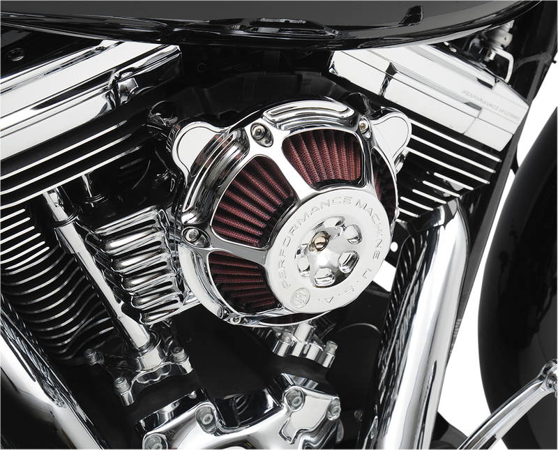 PERFORMANCE MACHINE (PM) Max HP Air Cleaner Kit - Chrome