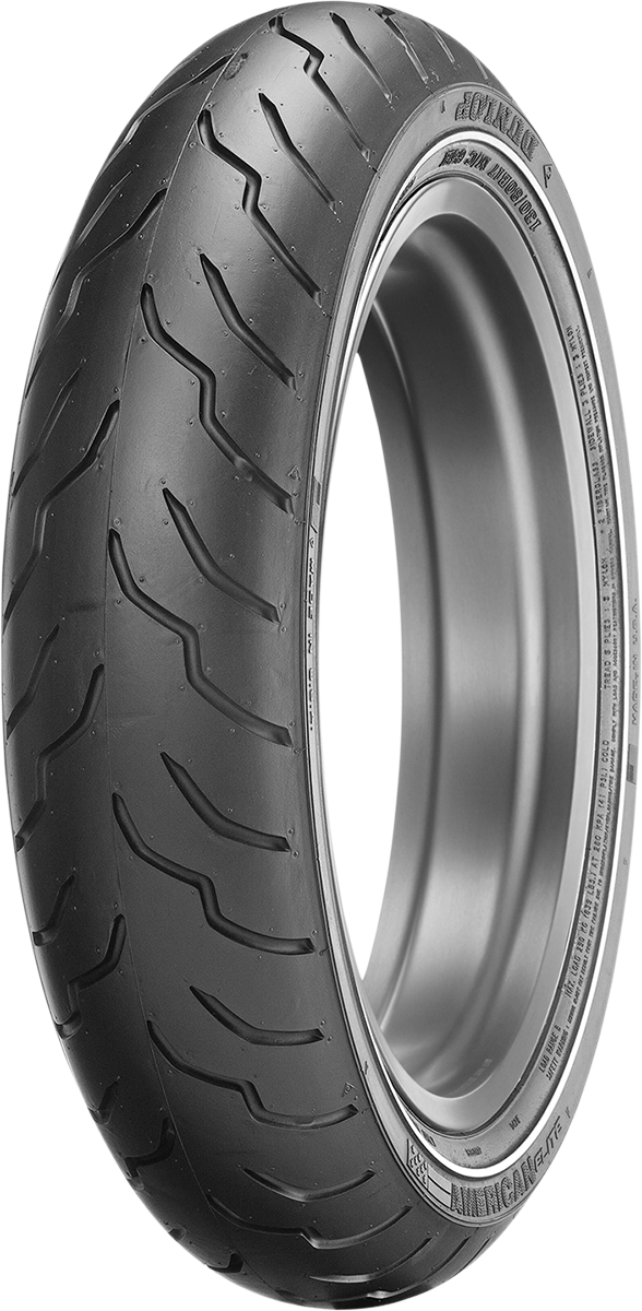 DUNLOP Tire - American Elite - Front - MT90B16 - Narrow Whitewall - 72H