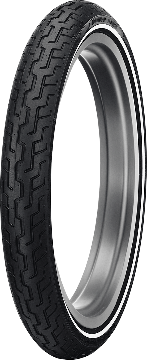 DUNLOP Tire - D402 - Front - MH90-21 - Narrow Whitewall - 54H