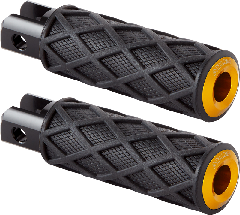 ARLEN NESS Diamond Footpegs - M8 Softail - Driver - Gold
