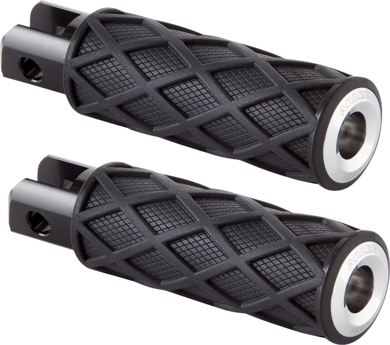 ARLEN NESS Diamond Footpegs - M8 Softail Driver - Chrome