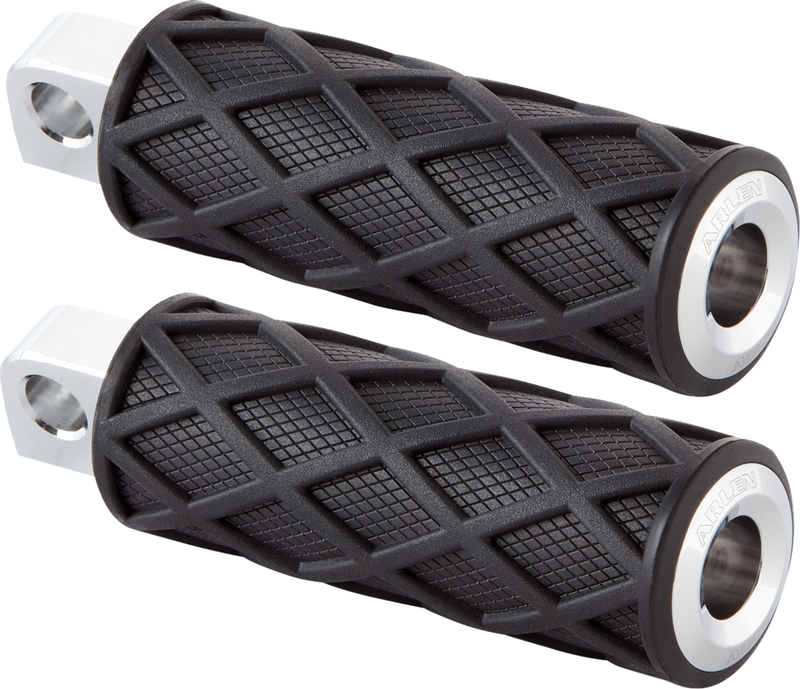 ARLEN NESS Diamond Footpegs - Standard Male Mount - Chrome