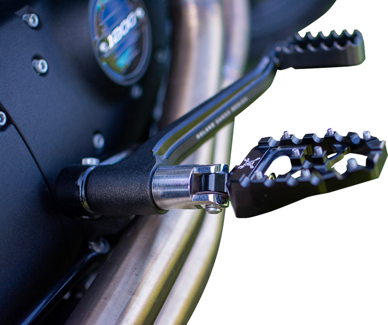 BURLY BRAND MX Evolution Pegs - Black - Sportster/Dyna