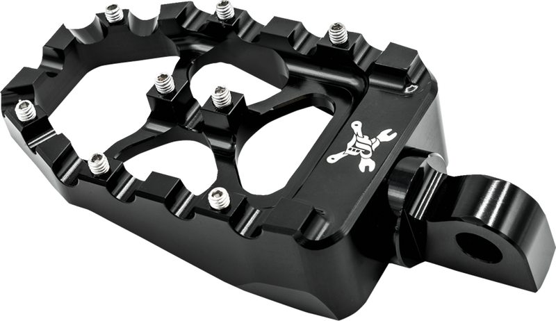 BURLY BRAND MX Evolution Pegs - Black - Sportster/Dyna