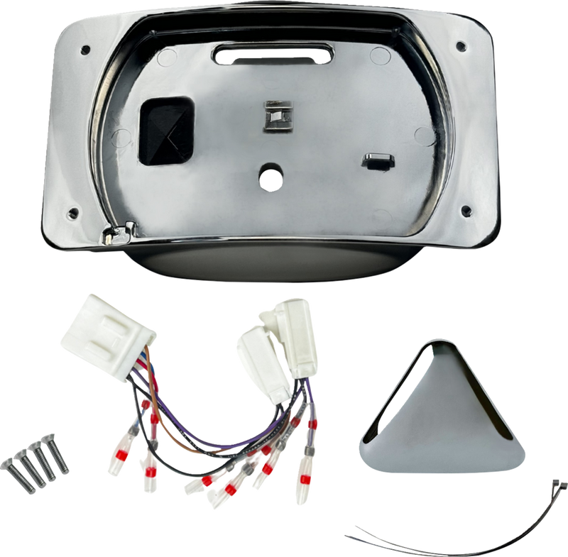 CUSTOM DYNAMICS Taillight Eliminator/License Plate Mount - Chrome