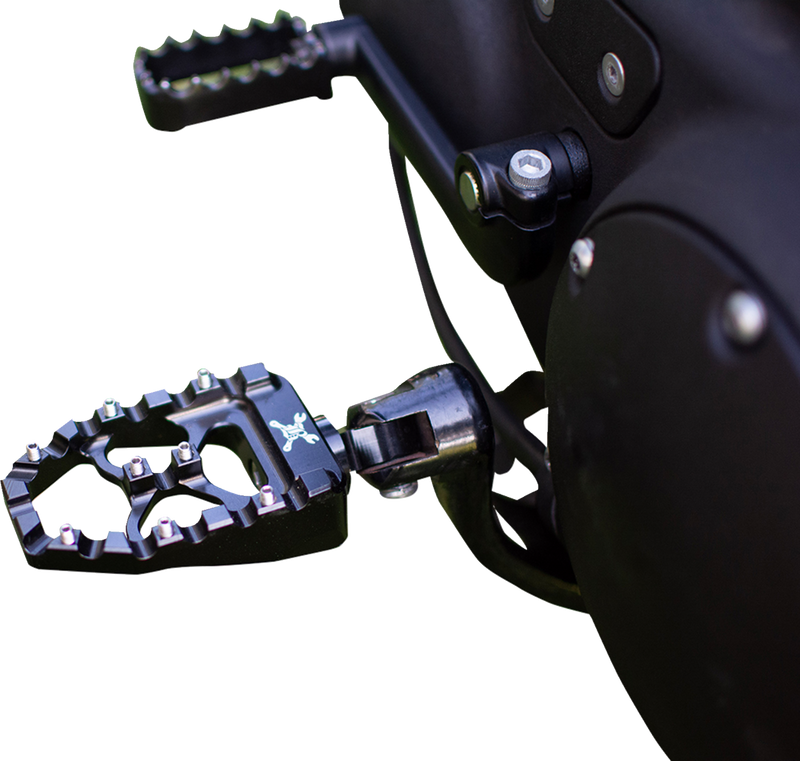 BURLY BRAND MX Evolution Pegs - Black - Sportster/Dyna