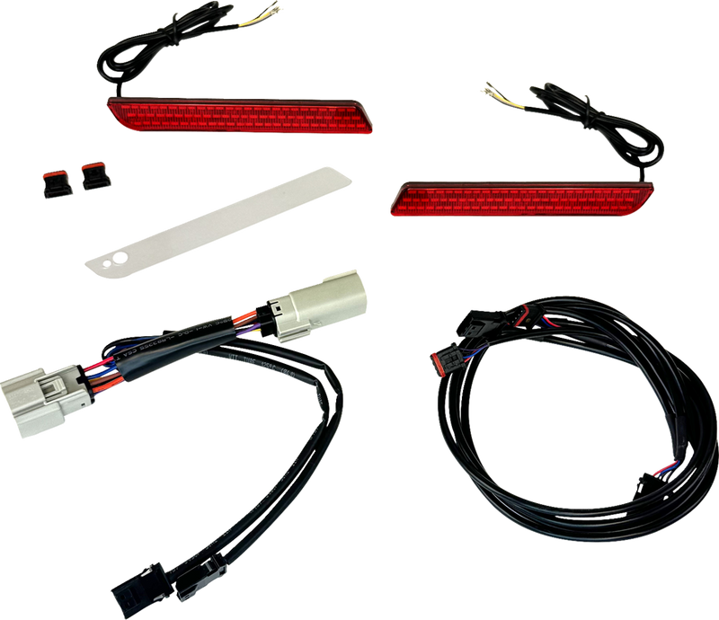 CUSTOM DYNAMICS LED Fender Reflector Replacement Light - Red Lens - Trike '14-'25