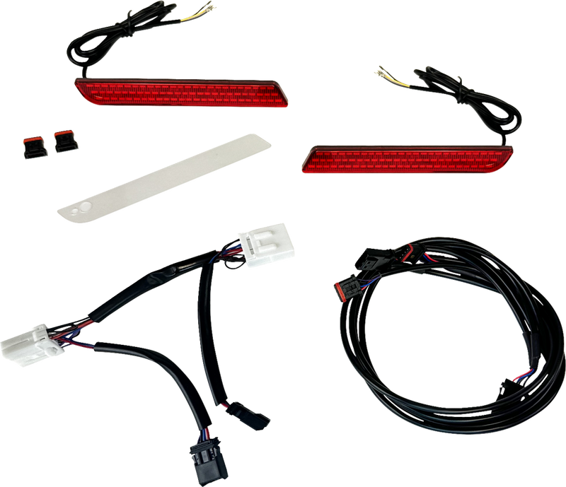 CUSTOM DYNAMICS LED Fender Reflector Replacement Light - Red Lens - Trike '09-'11