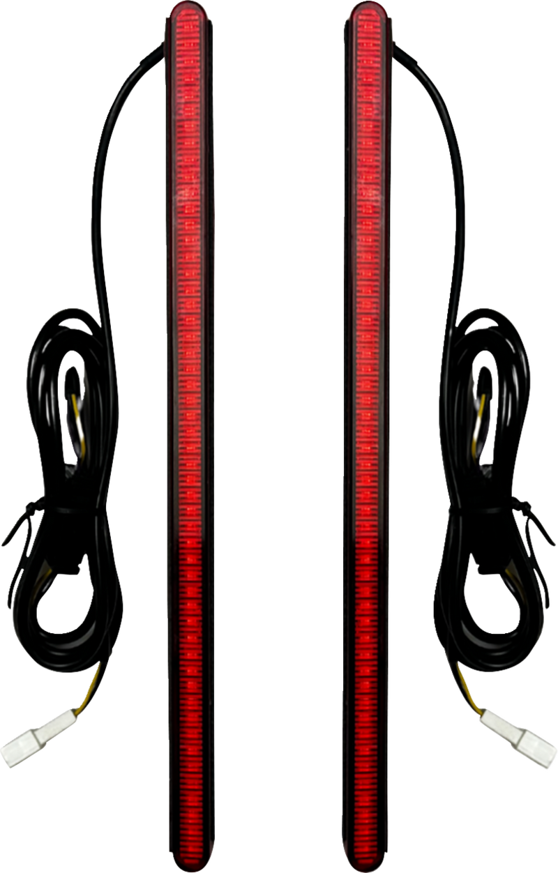 CUSTOM DYNAMICS Genesis 8.5” Auxiliary LED Plasma Rods™ Light Bars - Red