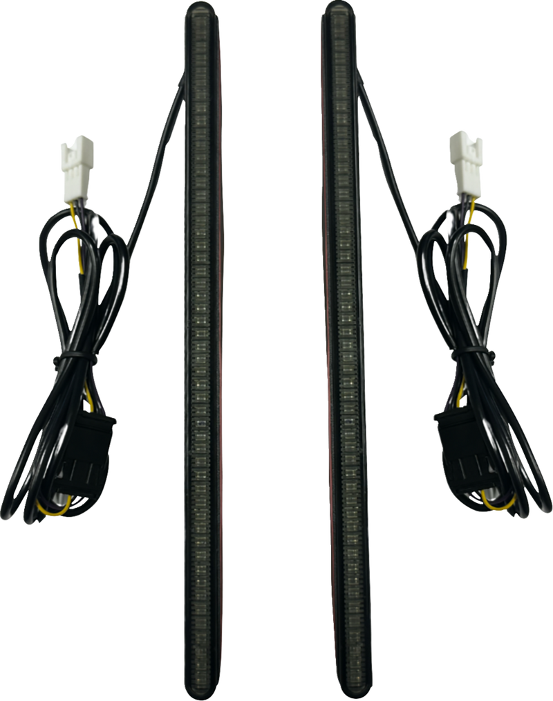 CUSTOM DYNAMICS Genesis 8.5” Auxiliary LED Plasma Rods™ Light Bars - Smoke