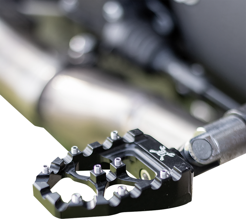 BURLY BRAND MX Evolution Pegs - Black - Sportster/Dyna