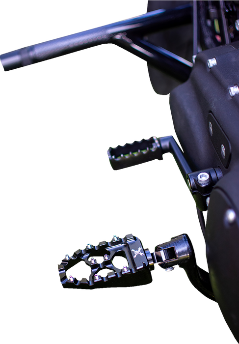 BURLY BRAND MX Evolution Pegs - Black - Sportster/Dyna