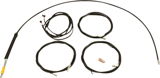 LA CHOPPERS Complete Plug-and-Play Cable Kit - 12" - 14" Handlebars - '23-'25 Touring - Black LA-8059KT3-13B