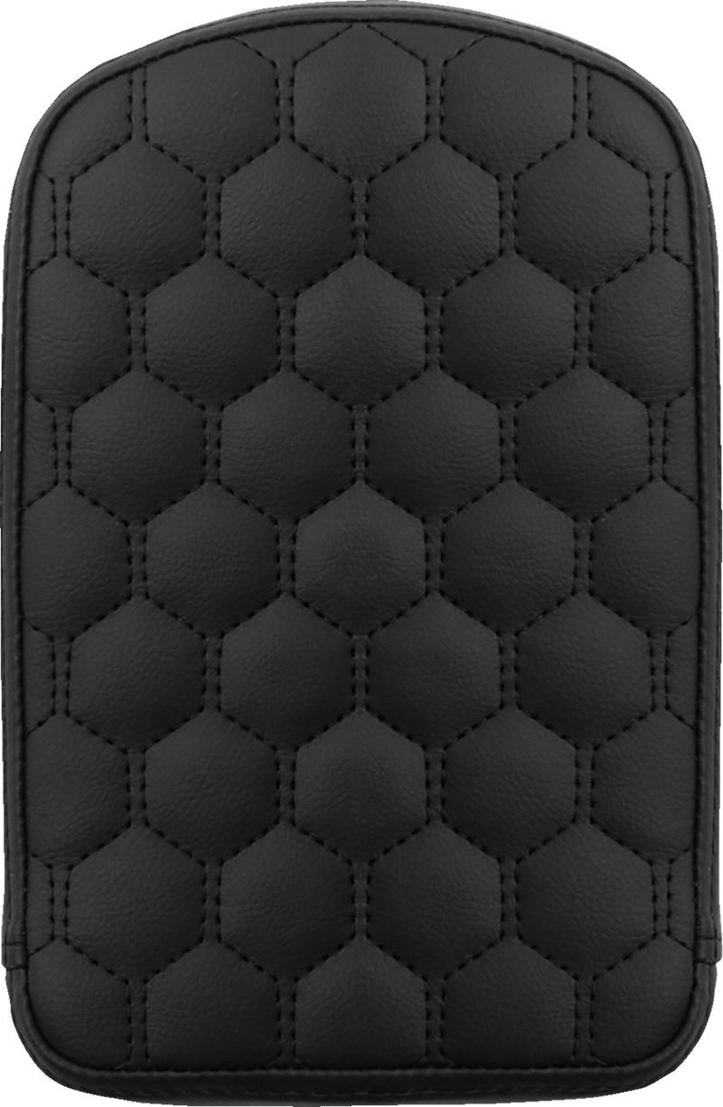 SADDLEMEN RoadSofa* Sissy Bar Pad - Honeycomb - Black Stitching