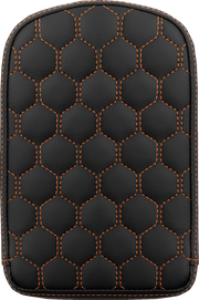 SADDLEMEN RoadSofa™ Sissy Bar Pad - Honeycomb - 11" - Orange