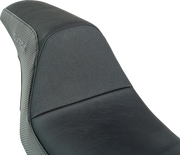 SLYFOX Drifter Seat - Gray Logo - Black Vinyl - Smooth - FXR '82-'00 SlyFox4681B