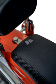 SLYFOX Drifter Seat - Gray Logo - Black Vinyl - Smooth - FXR '82-'00 SlyFox4681B