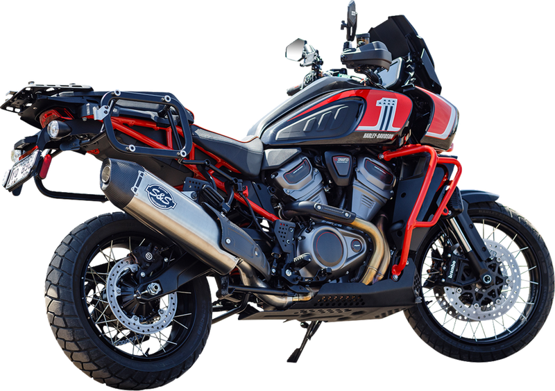 S&S CYCLE Slip-On Muffler - Brushed Stainless Steel - 50-State - Pan American