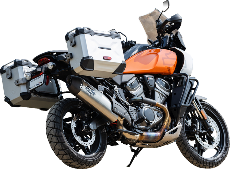 S&S CYCLE Slip-On Muffler - Brushed Stainless Steel - 50-State - Pan American