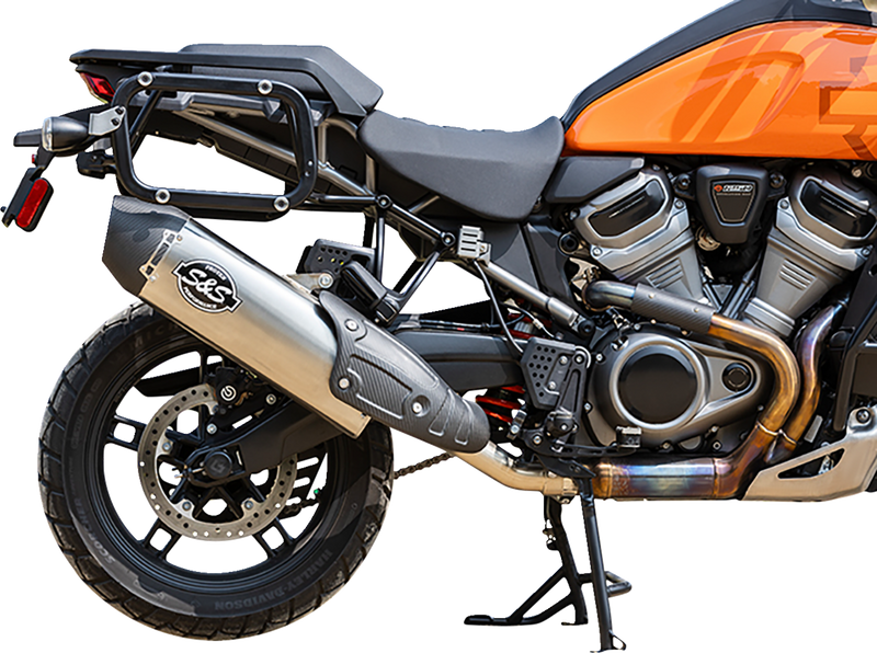 S&S CYCLE Slip-On Muffler - Brushed Stainless Steel - 50-State - Pan American