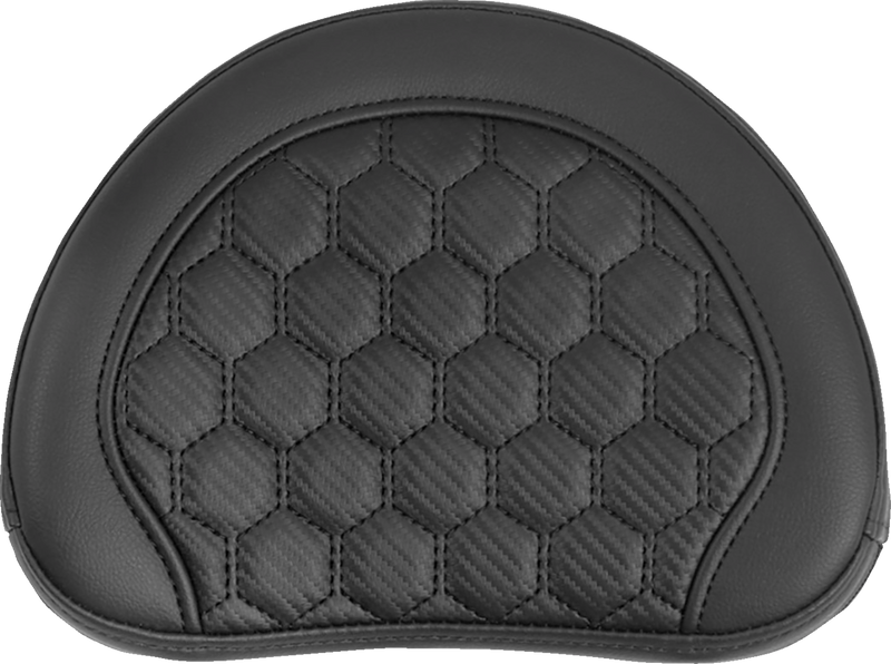 SADDLEMEN RoadSofa* Sissy Bar Pad - Honeycomb - Black Stitching