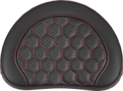 SADDLEMEN RoadSofa™ Sissy Bar Pad - Honeycomb - 10" x 8" - Red