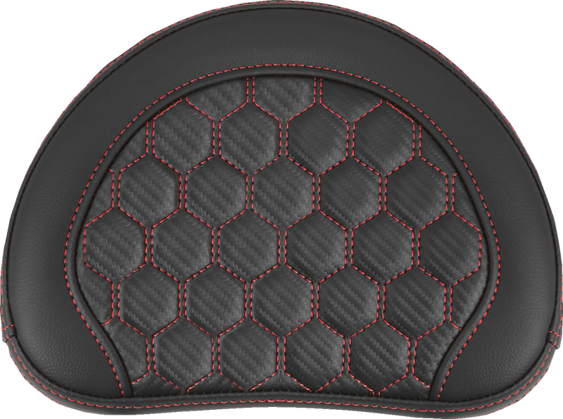 SADDLEMEN RoadSofa™ Sissy Bar Pad - Honeycomb - 10" x 8" - Red