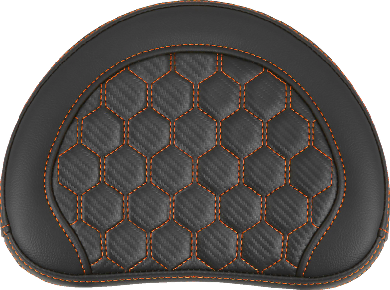 SADDLEMEN RoadSofa™ Sissy Bar Pad - Honeycomb - 10" x 8" - Orange