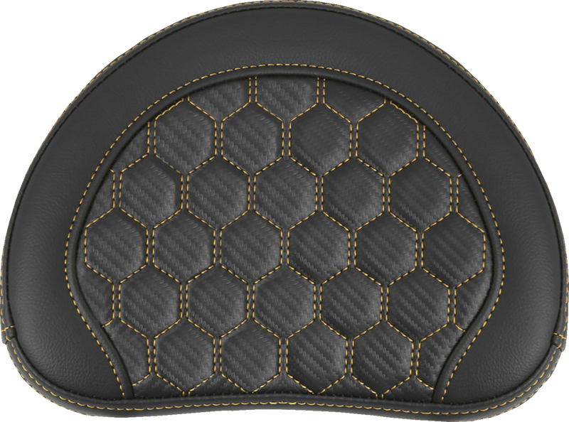 SADDLEMEN RoadSofa™ Sissy Bar Pad - Honeycomb - 10" x 8" - Gold