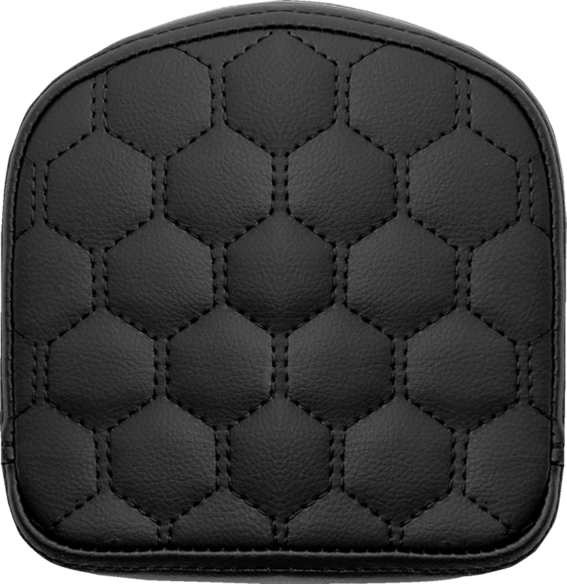SADDLEMEN RoadSofa* Sissy Bar Pad - Honeycomb - Black Stitching