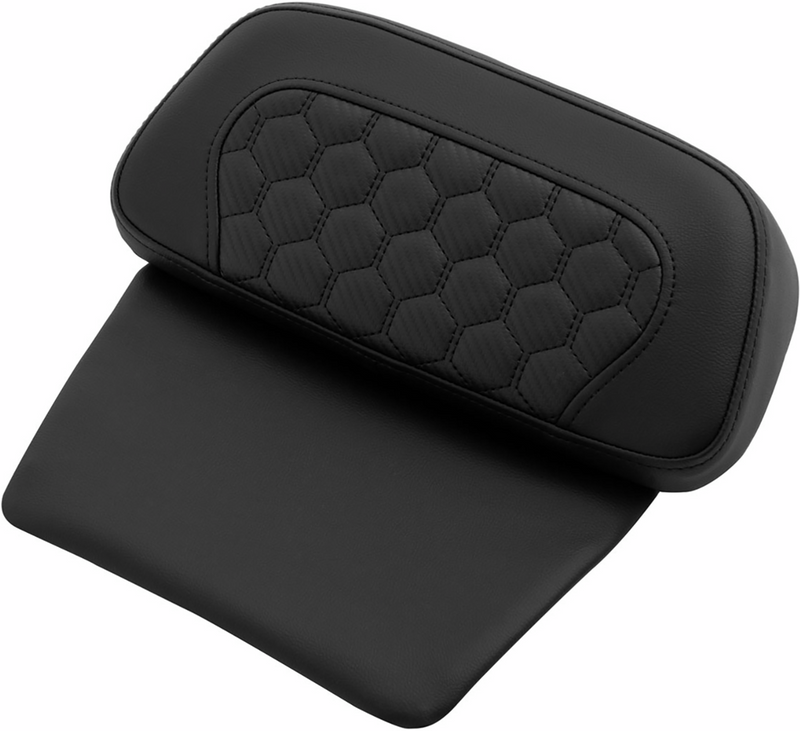 SADDLEMEN Chopped Tour Pack Pad - Honeycomb - Black Stitching -  '14-'24 TOURING