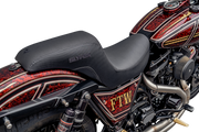 SLYFOX Drifter Seat - Black Logo - Black Vinyl - Smooth - FXR '82-'00 SlyFox4681A